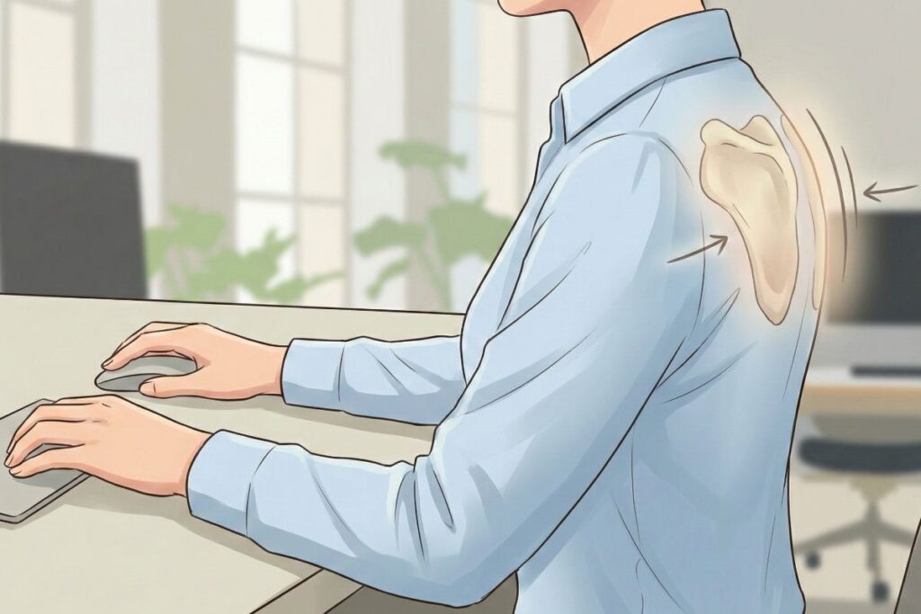 "기지개 켜지 마세요" 고수들만 아는 사무실 어깨 스트레칭 공식 1